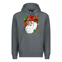 Rock Cowboy Santa Premium Hoodie - NancyCooperArtShop