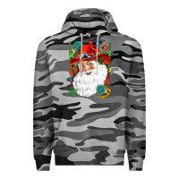 Slate Camo Cowboy Santa Premium Hoodie - NancyCooperArtShop