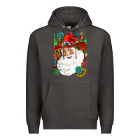 Smoke Cowboy Santa Premium Hoodie - NancyCooperArtShop