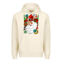 Tofu Cowboy Santa Premium Hoodie - NancyCooperArtShop