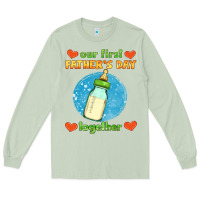 Matcha our first father's day together and baby bottle Long Sleeve Tee - HRA Design Shop