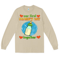 Mushroom our first father's day together and baby bottle Long Sleeve Tee - HRA Design Shop