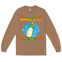 Toasted Coconut our first father's day together and baby bottle Long Sleeve Tee - HRA Design Shop