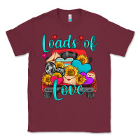 Burgundy loads of love with truck Classic Tee - HRA Design Shop