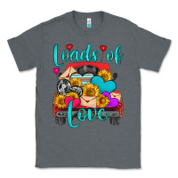 Charcoal Heather loads of love with truck Classic Tee - HRA Design Shop