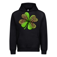 Black leopard shamrock Urban Hoodie - Jasminsmagicworld