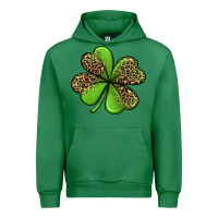 Emerald leopard shamrock Urban Hoodie - Jasminsmagicworld