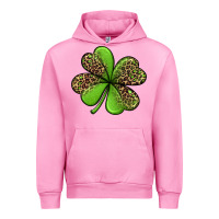 Fuchsia Pink leopard shamrock Urban Hoodie - Jasminsmagicworld