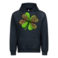Navy leopard shamrock Urban Hoodie - Jasminsmagicworld