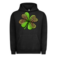 Pigment Black leopard shamrock Urban Hoodie - Jasminsmagicworld