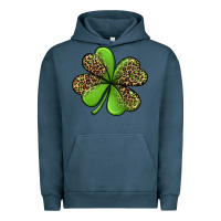 Pigment Midnight Navy leopard shamrock Urban Hoodie - Jasminsmagicworld