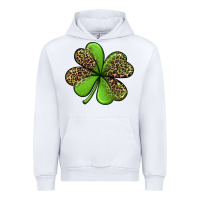 White leopard shamrock Urban Hoodie - Jasminsmagicworld