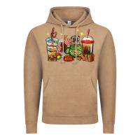 Vintage Coffee Christmas coffee cups with Pug Vintage Hoodie - RanaPortraitStore