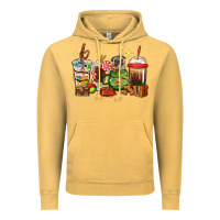 Vintage Mustard Christmas coffee cups with Pug Vintage Hoodie - RanaPortraitStore
