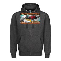 Charcoal Heather snow truck sippy cup Zipper Hoodie - Artiststas