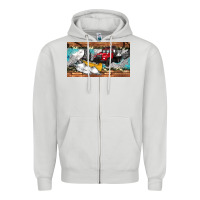Dove Grey snow truck sippy cup Zipper Hoodie - Artiststas