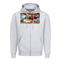 Heather Grey snow truck sippy cup Zipper Hoodie - Artiststas