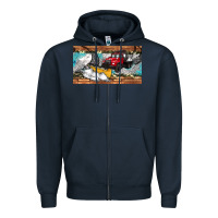 Navy snow truck sippy cup Zipper Hoodie - Artiststas