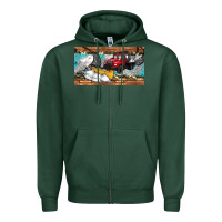 Sports Green snow truck sippy cup Zipper Hoodie - Artiststas