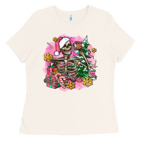 Bone pink coffee gifts christmas skeleton coffee Ladies Tee - AdoDesignShop