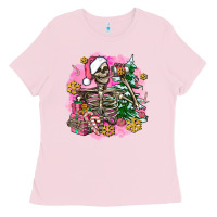 Bubblegum Pink pink coffee gifts christmas skeleton coffee Ladies Tee - AdoDesignShop