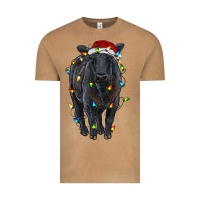 Vintage Camel christmas black angus cattle with lights Vintage Tee - RanaPortraitStore