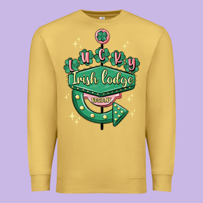 Irish Lodge Vacant Premium Sweatshirt Designed By Maliassmallbusiness