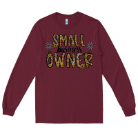 Burgundy small business owner Long Sleeve Tee - CowhideDigitalArt