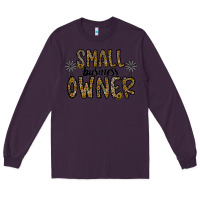 Plum small business owner Long Sleeve Tee - CowhideDigitalArt
