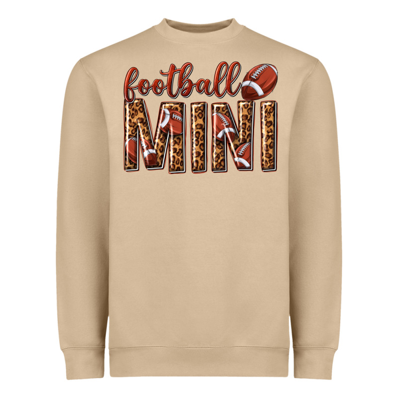 Football Mini With Leopard Heavyweight Sweatshirt by texasbilliewilder | Teevron