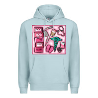 Blue Mist nurse Premium Hoodie - MaliasSmallBusiness