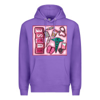 Purple nurse Premium Hoodie - MaliasSmallBusiness