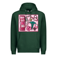 Sports Green nurse Premium Hoodie - MaliasSmallBusiness