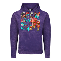 Cloud Purple grow your own way Vintage Hoodie - texasbilliewilder