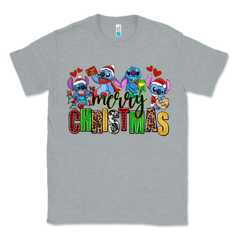 Merry Christmas Stitch Classic Tee by AdoDesignShop | Teevron