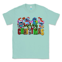 Seafoam merry christmas stitch Classic Tee - AdoDesignShop