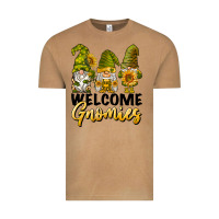 Vintage Camel welcome gnomies sunflowers Vintage Tee - BarkalooDesign