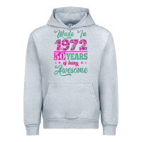 Heather Grey made in 1972, 50 years of being awesome Urban Hoodie - Jasminsmagicworld