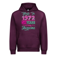 Mauve Wine made in 1972, 50 years of being awesome Urban Hoodie - Jasminsmagicworld