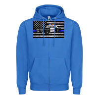 True Royal thin blue line police car sippy cup Zipper Hoodie - Artiststas