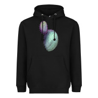 Black opunthia santa rita cactus Heavyweight Hoodie - LillyAllenDesigns