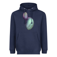 Navy opunthia santa rita cactus Heavyweight Hoodie - LillyAllenDesigns