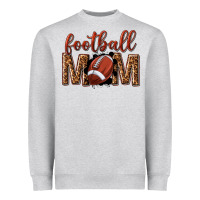 Heather Grey football mom Heavyweight Sweatshirt - texasbilliewilder