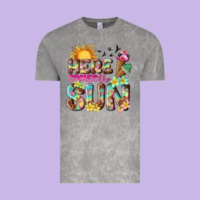 Here Comes The Sun Vintage Tee Designed By Texasbilliewilder