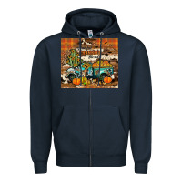 Navy grateful thankful blessed Zipper Hoodie - JahusDesignShop