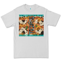 Dove Grey texas sunflower cactus cowhide Premium Tee - Artiststas