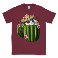 Burgundy day of the dead mexican cactus Classic Tee - FaDigitalArtStudio