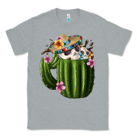 Heather Grey day of the dead mexican cactus Classic Tee - FaDigitalArtStudio