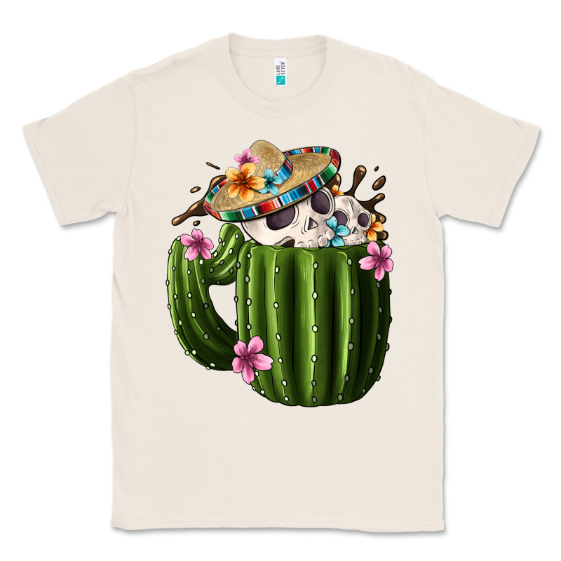 Day Of The Dead Mexican Cactus Classic Tee by FaDigitalArtStudio | Teevron