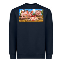 Navy Pig Farm Heavyweight Sweatshirt - RanaPortraitStore